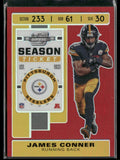 James Conner 2019 Panini Contenders Optic Red /199 #22 Pittsburgh Steelers