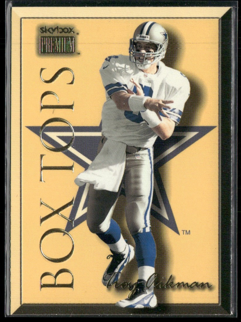 Troy Aikman 1999 SkyBox Premium Box Tops #2BT Dallas Cowboys