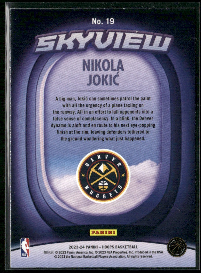 Nikola Jokic 2023 Hoops Skyview #19 Denver Nuggets