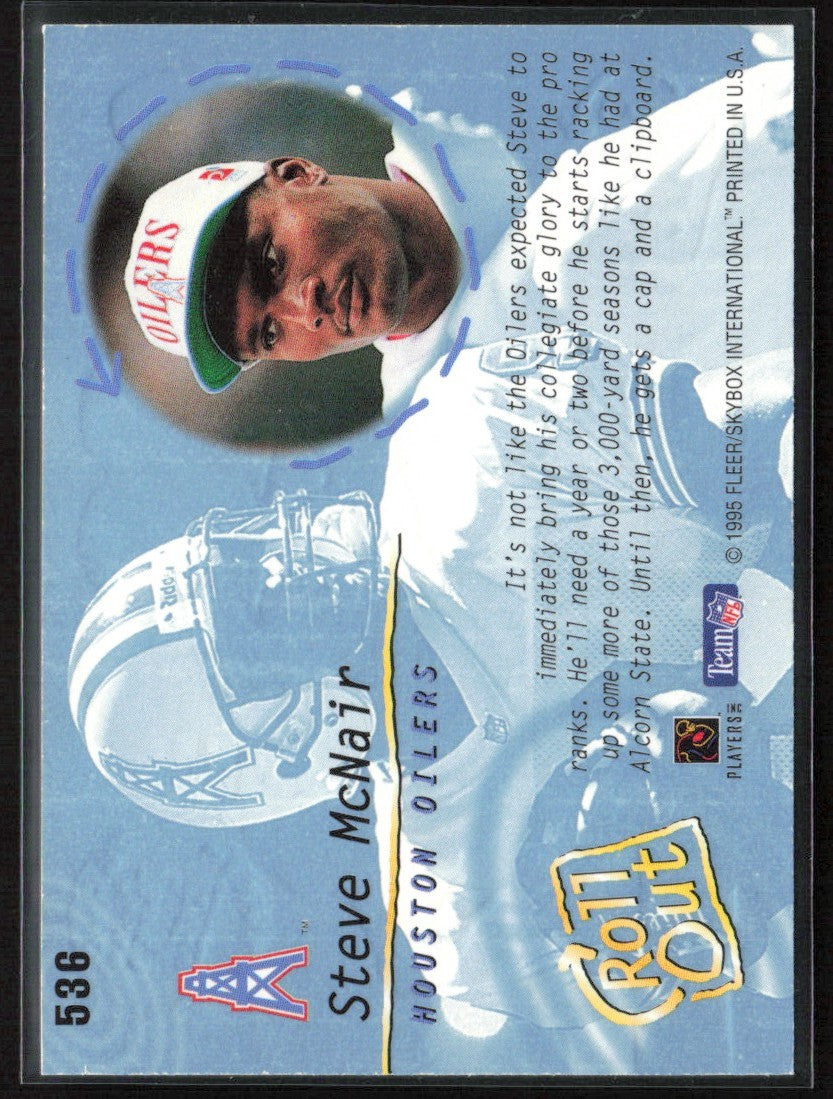 Steve McNair 1995 Fleer Ultra Gold Medallion #536 Houston Oilers