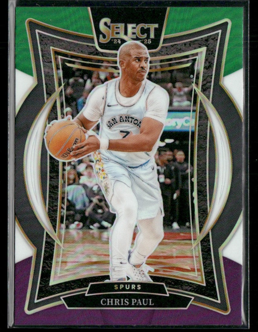 Chris Paul 2024 Panini Select Concourse Green White Purple Prizm #22