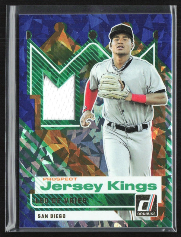 Leo De Vries 2025 Donruss Prospect Jersey Kings Blue Ice Jersey #PJK-LDV