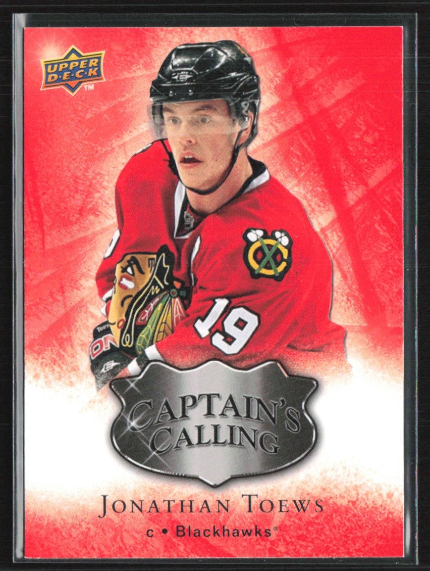 Jonathan Toews 2009 Upper Deck Captain's Calling #CC2 Chicago Blackhawks