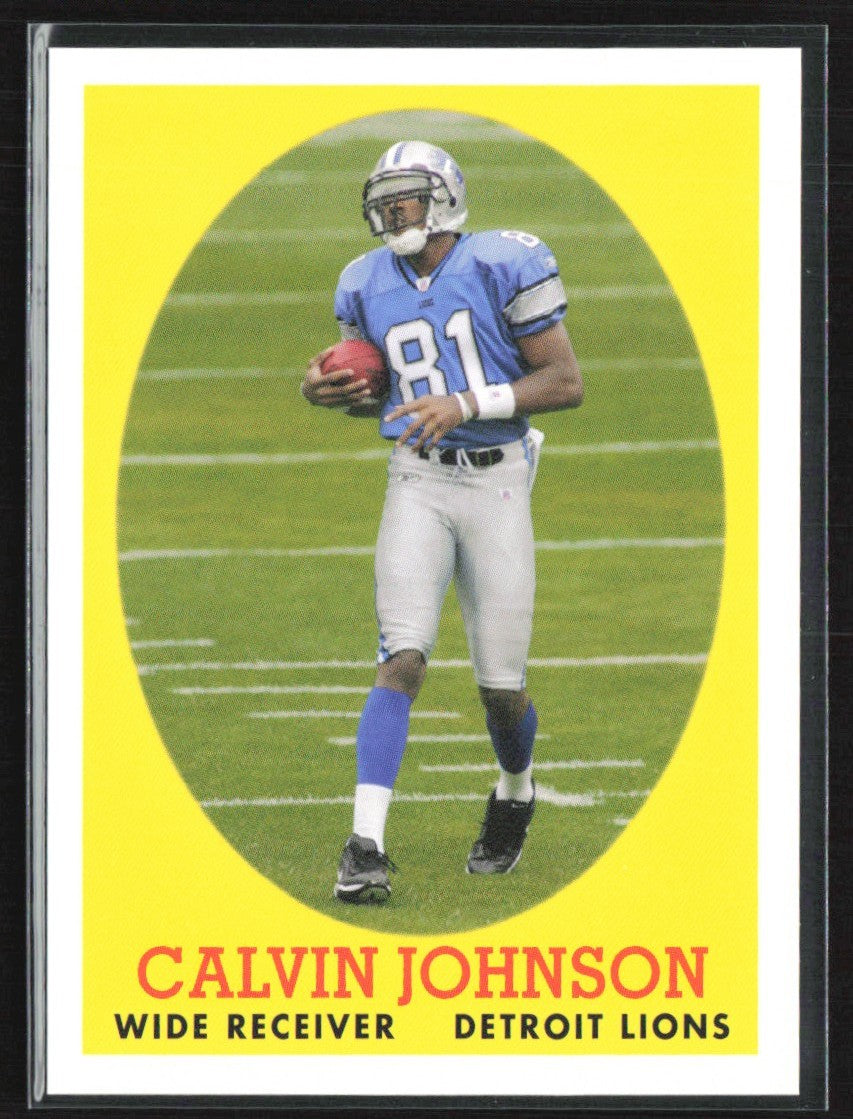 Calvin Johnson 2007 Topps Turn Back The Clock RC #8 Detroit Lions