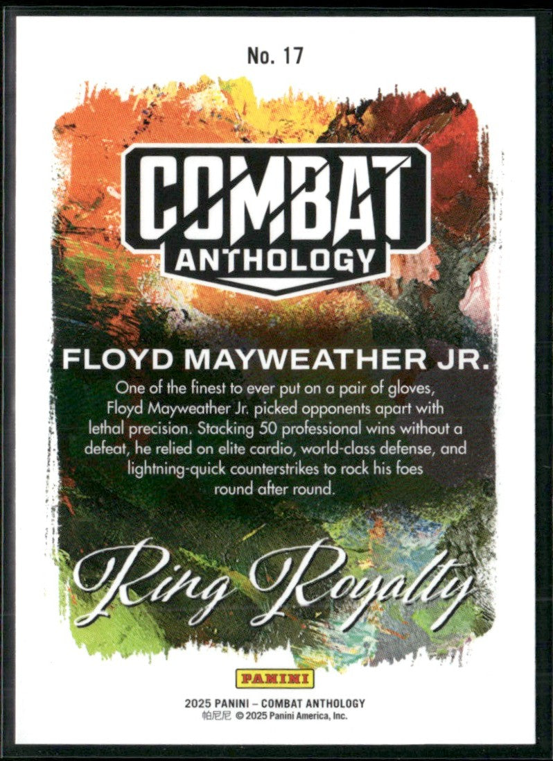 Floyd Mayweather Jr. 2025 Panini Combat Anthology Ring Royalty #17