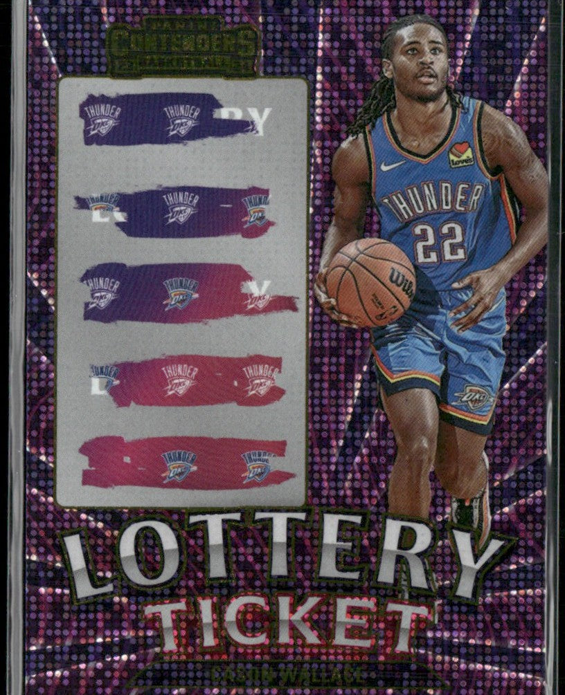 Cason Wallace 2023 Panini Contenders Lottery Ticket RC #10 Oklahoma City Thunder