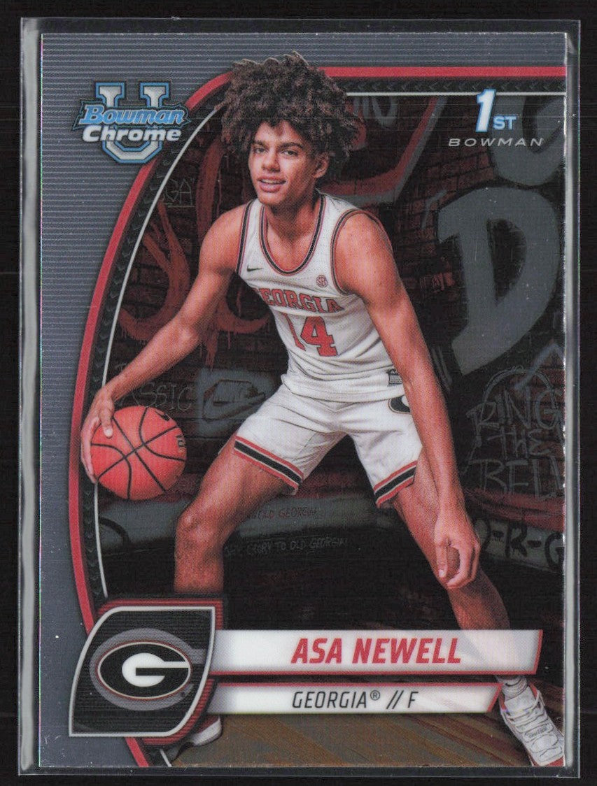 Asa Newell 2024 Bowman University Chrome #8 Georgia Bulldogs
