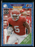 Rakeem Boyd 2021 Pro Set Metal Blue Wave RC /50 #73 Arkansas Razorbacks