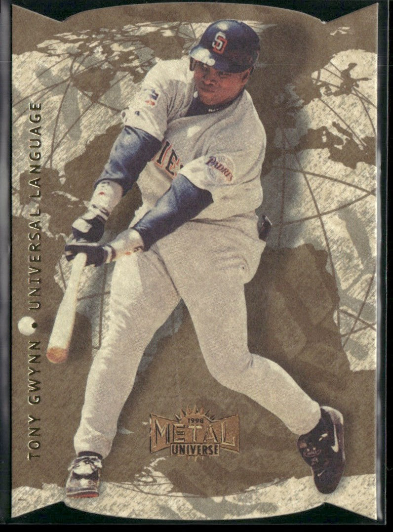 Tony Gwynn 1998 Metal Universe Universal Language #19 San Diego Padres
