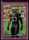 Jaylan Ford 2024 Topps Chrome Magenta Speckle Refractor RC /399 #269