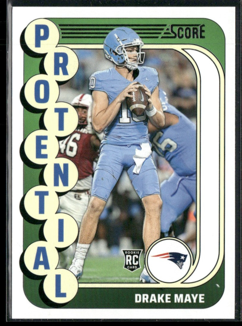 Drake Maye 2024 Panini Score Protential RC #2 New England Patriots