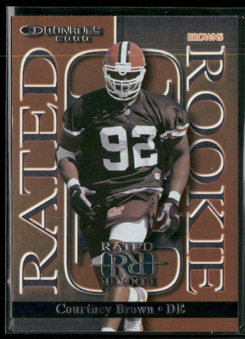 Courtney Brown 2000 Donruss Rated Rookies RC /2500 #RR-40 Cleveland Browns