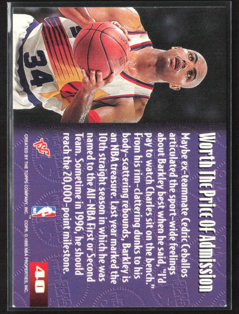 Charles Barkley 1994 Topps Stadium Club Members Only #40 Phoenix Suns