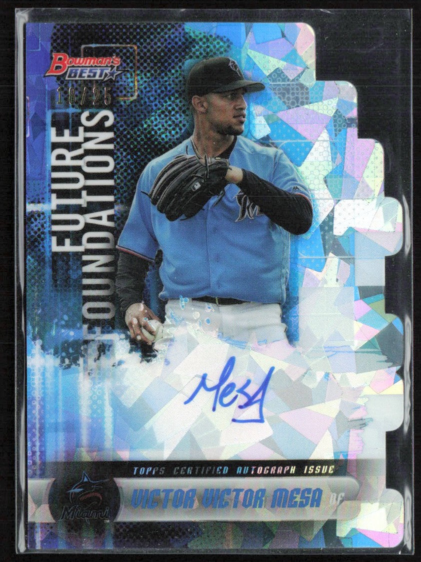 Victor Victor Mesa 2019 Bowman's Best Future Foundations Die Cut AUTO /25