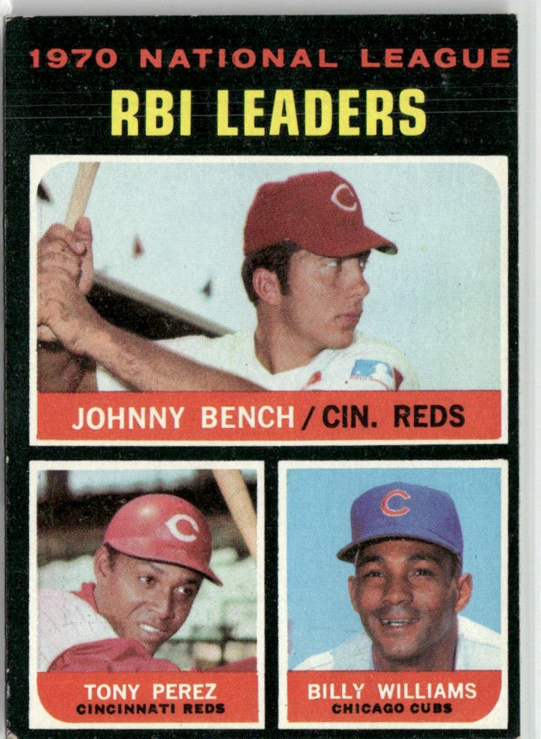 Bench Williams Perez 1971 Topps #64 Cincinnati Reds