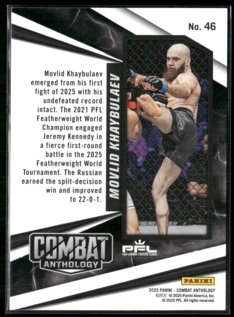 Movlid Khaybulaev 2025 Panini Combat Anthology Red /199 #46