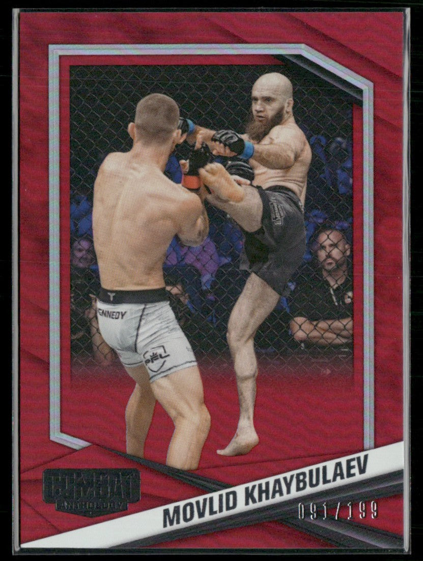 Movlid Khaybulaev 2025 Panini Combat Anthology Red /199 #46
