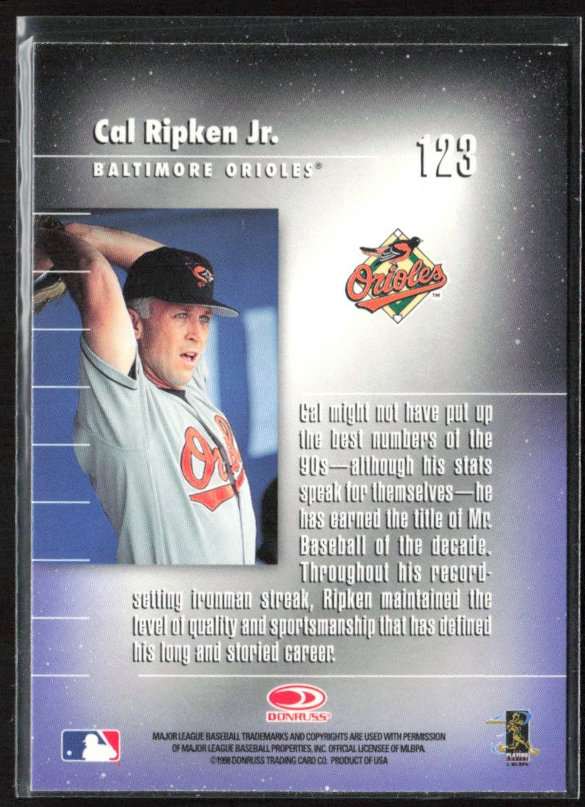 Cal Ripken Jr. 1998 Donruss Elite Generations #123 Baltimore Orioles
