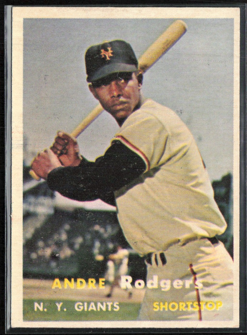 Andre Rodgers 1957 Topps RC #377 New York Giants