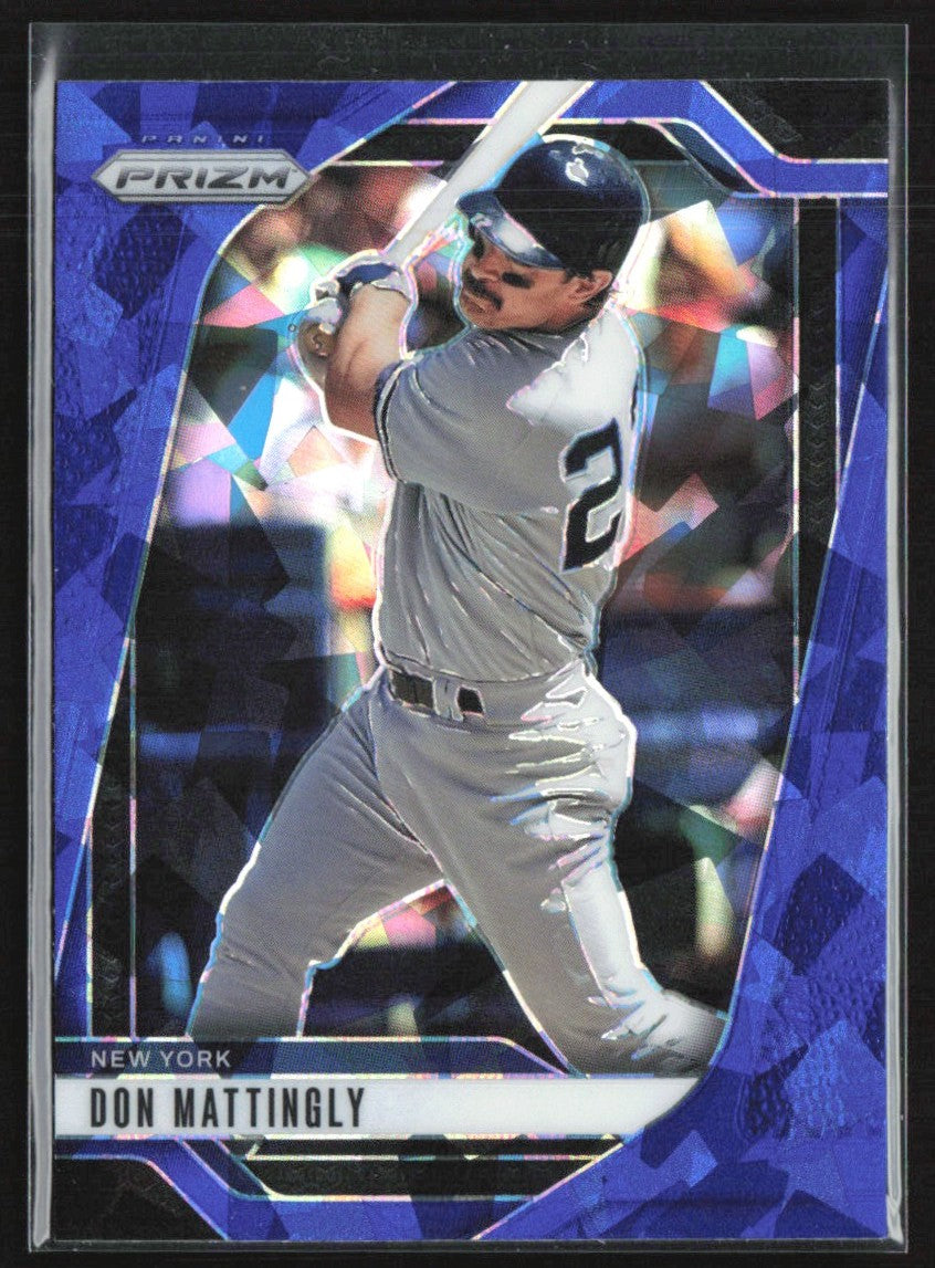 Don Mattingly 2025 Panini Prizm Blue Ice #111 New York Yankees