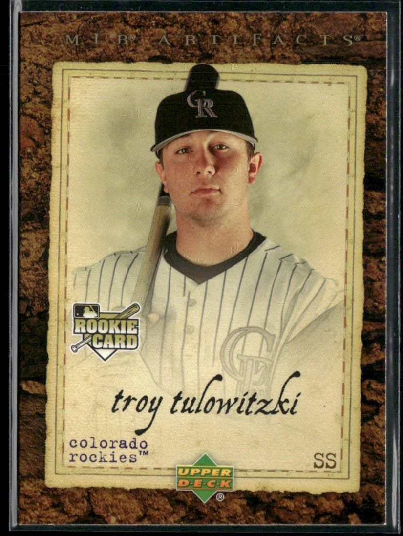 Troy Tulowitzki 2007 Upper Deck Artifacts #100 Colorado Rockies
