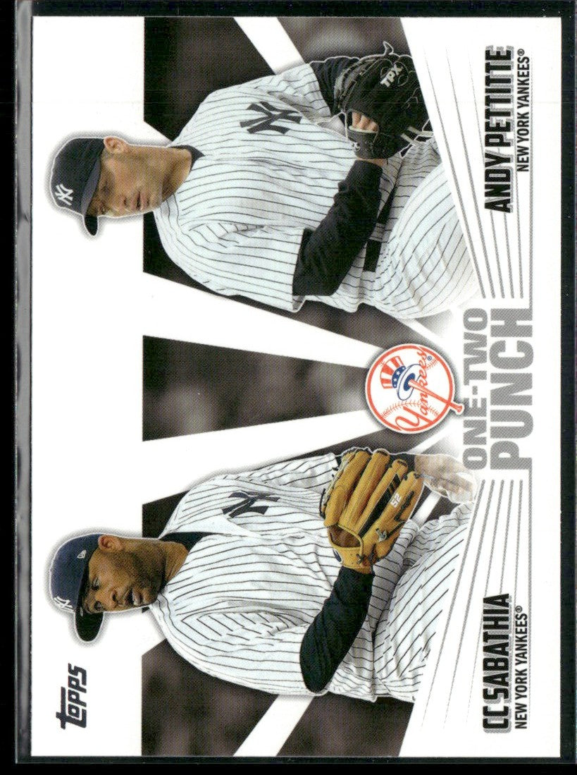 CC Sabathia/Andy Petitte 2023 Topps One-Two Punch #12P-4 New York Yankees