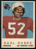Karl Rubke 1959 Topps RC #112 San Francisco 49ers