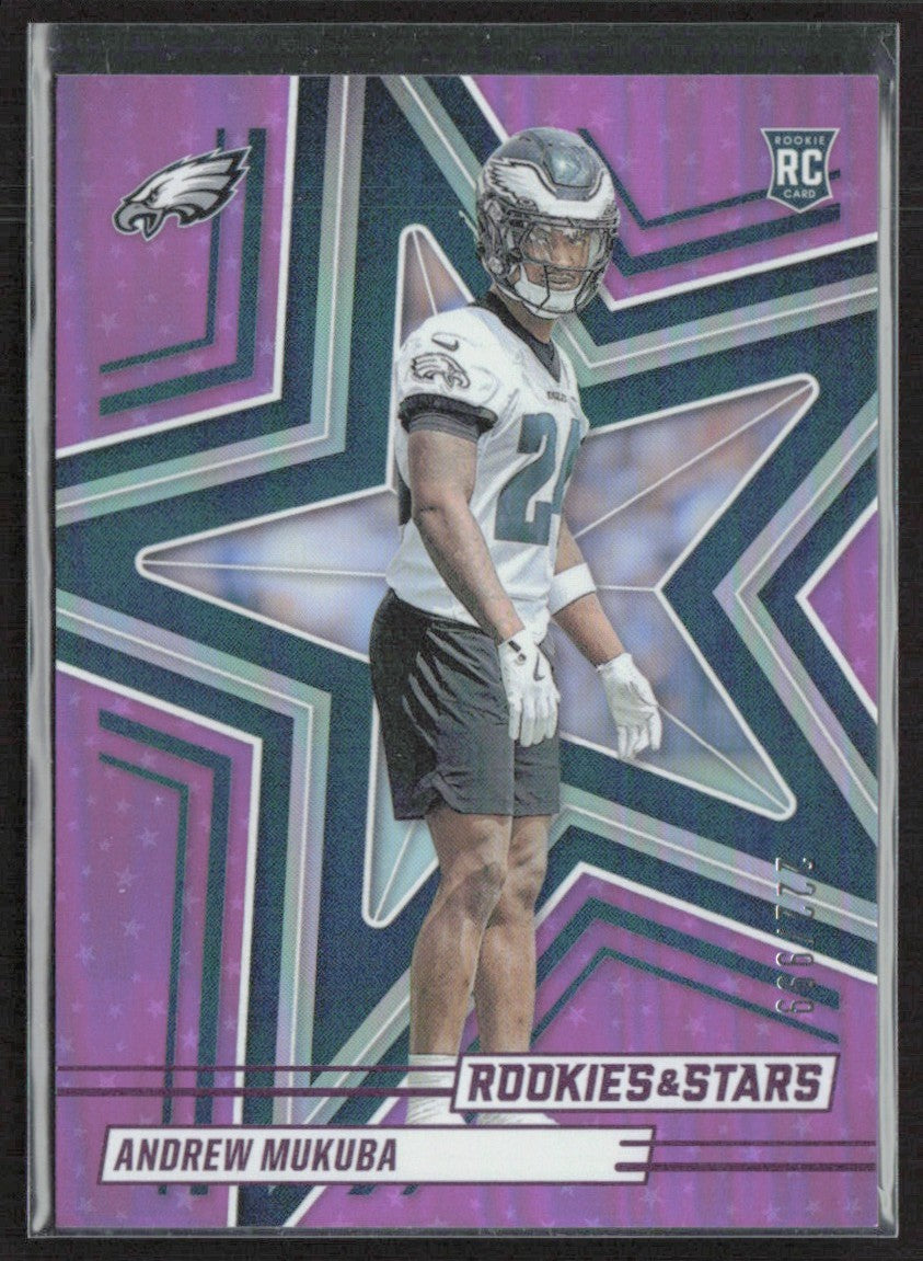 Andrew Mukuba 2025 Panini Rookies & Stars Purple RC /999 #103
