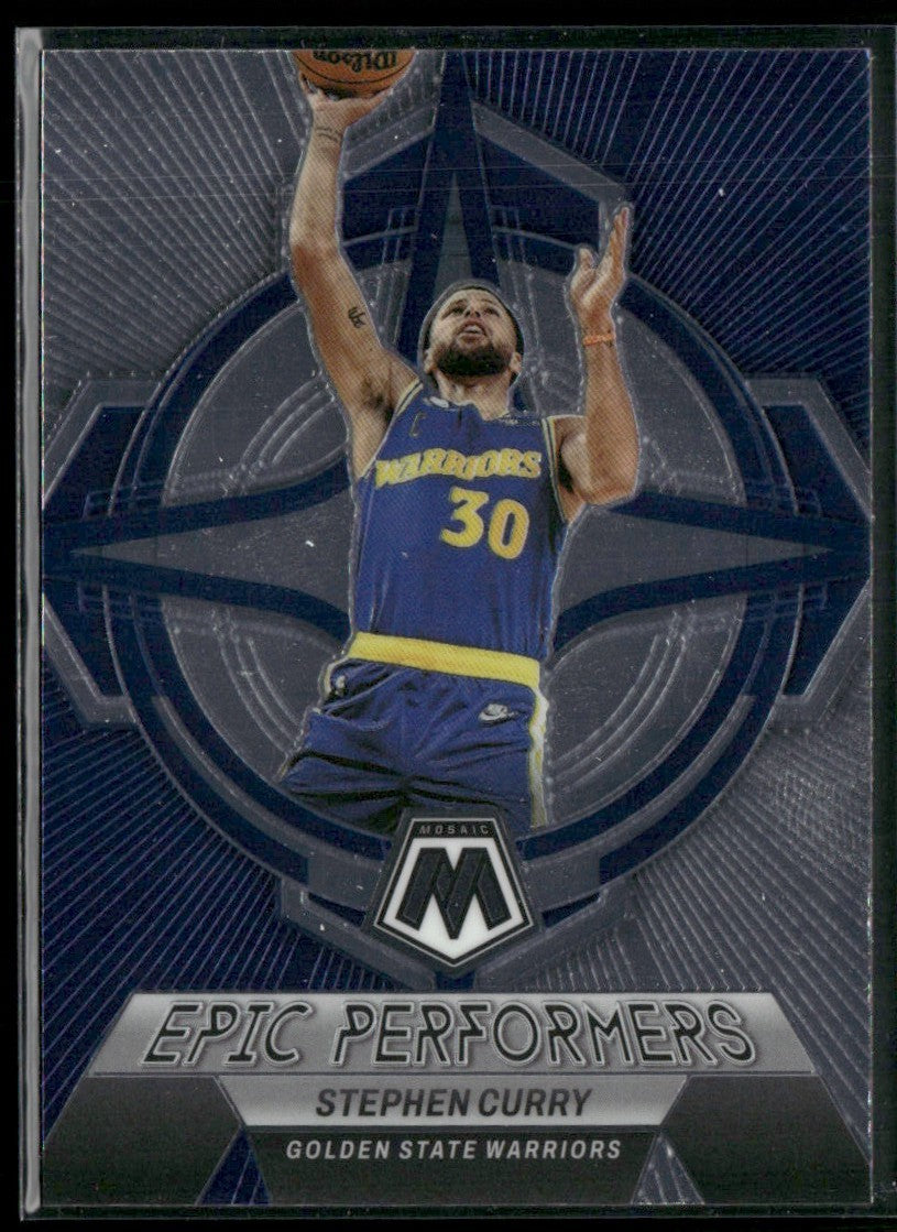 Stephen Curry 2023 Panini Mosaic Epic Performers #1 Golden State Warriors