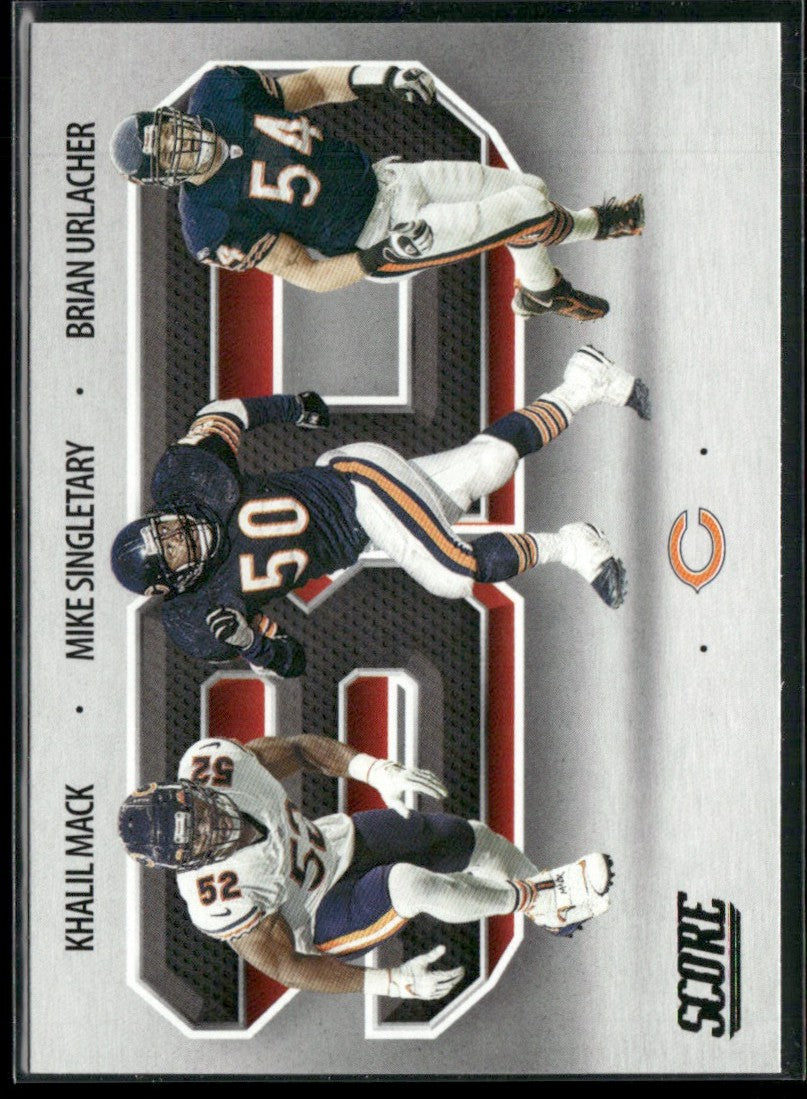 Brian Urlacher/Khalil Mack/Mike Singletary 2021 Panini Score 3D #3D1