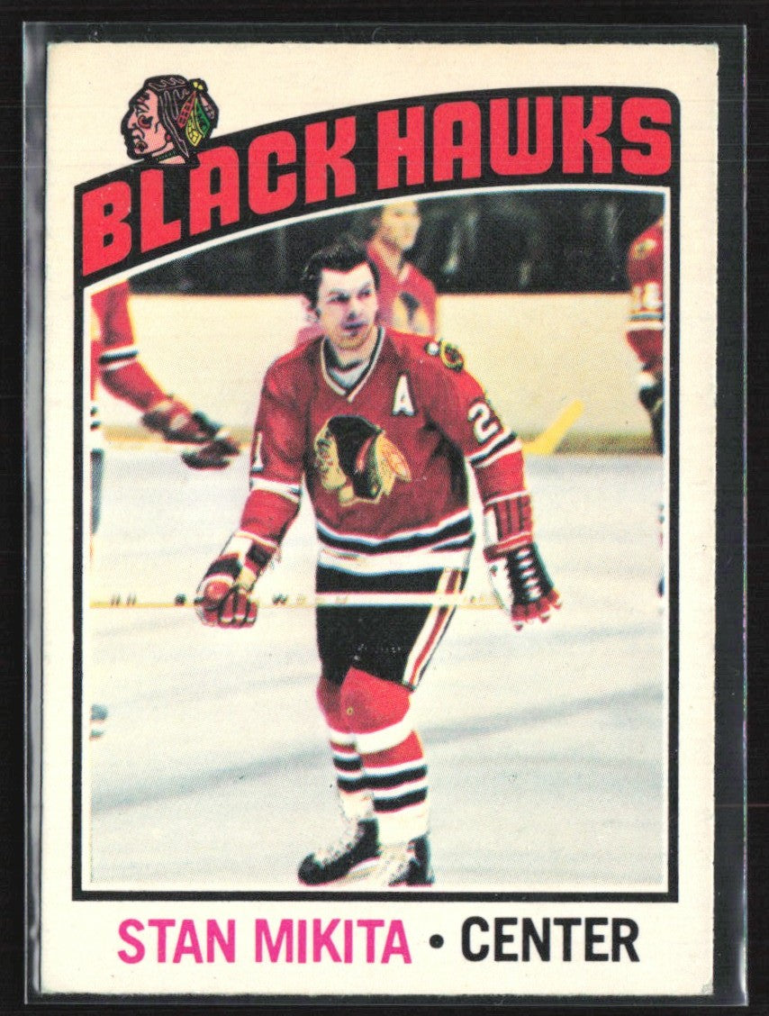 Stan Mikita 1976 O-Pee-Chee #225 Chicago Blackhawks