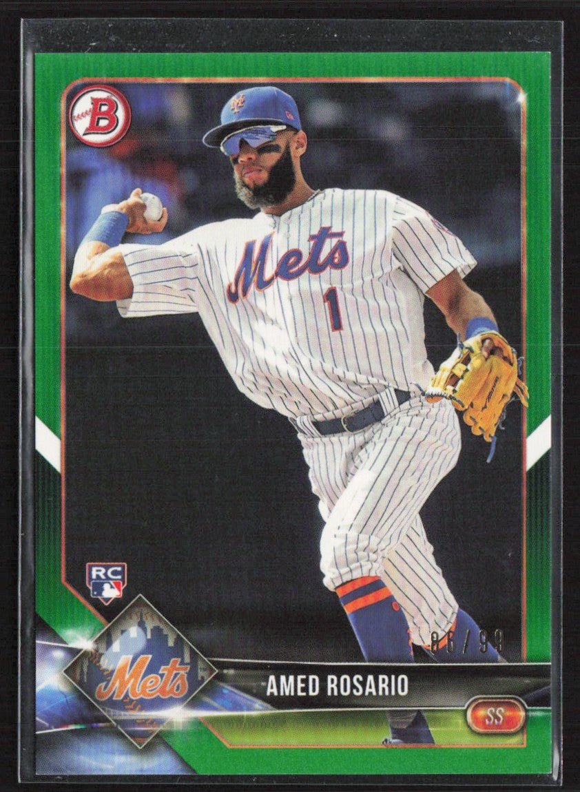 Amed Rosario 2018 Bowman Green RC /99 #34 New York Mets