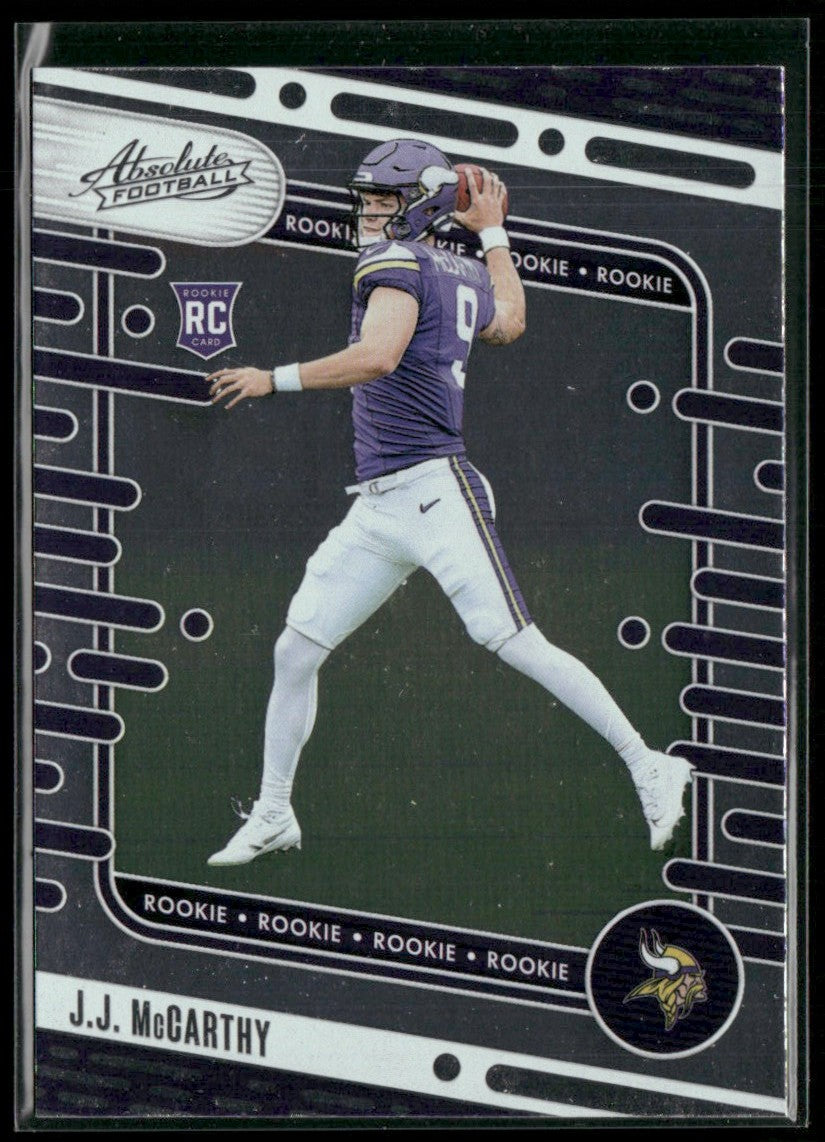 J.J. McCarthy 2024 Panini Absolute #110 Minnesota Vikings