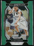Allen Iverson 2024 Panini Prizm Draft Picks Green Wave #18 Georgetown Hoyas