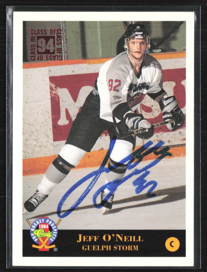 Jeff O'Neill 1994 Classic RC AUTO #205 Guelph Storm