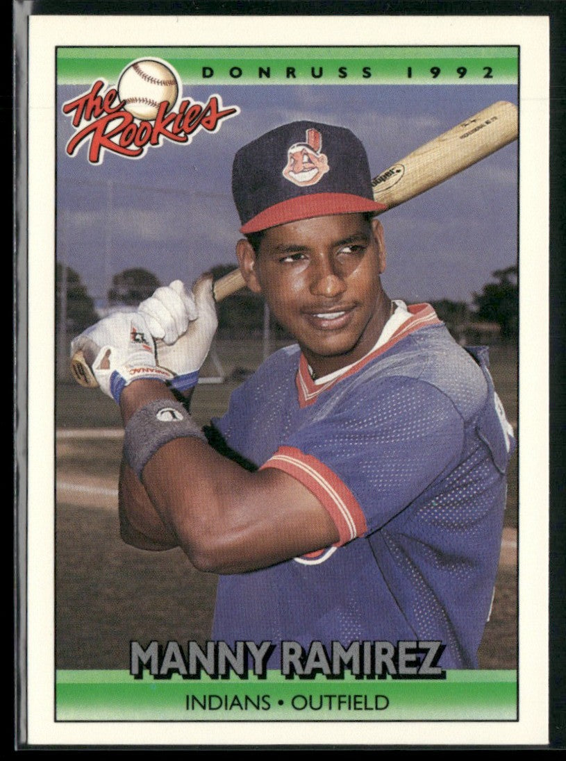 Manny Ramirez 1992 Donruss The Rookies RC #98 Cleveland Indians