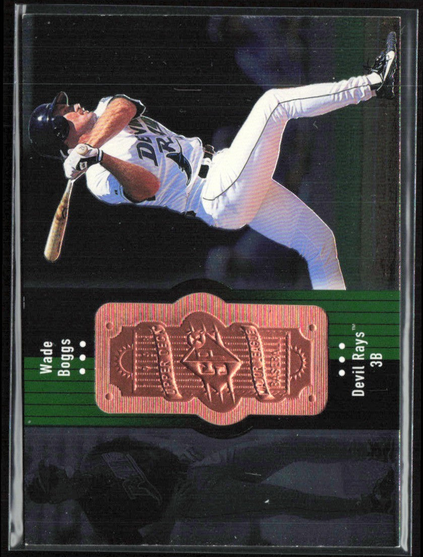 Wade Boggs 1998 SPx Finite /9000 #324 Tampa Bay Devil Rays