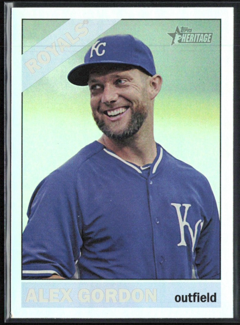 Alex Gordon 2015 Topps Heritage Chrome Foil #THC-471 Kansas City Royals
