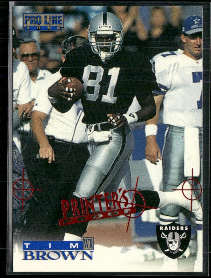 Tim Brown 1996 Pro Line Printer's Proof #89 Oakland Raiders