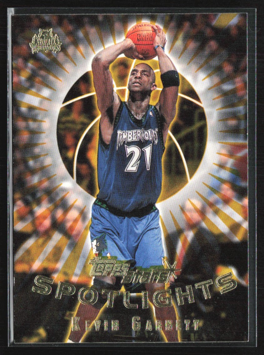 Kevin Garnett 2000 Topps Stars Spotlights #131 Minnesota Timberwolves
