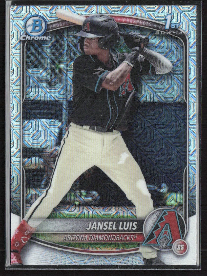 Jansel Luis 2025 Bowman Chrome 1st Mojo Refractor #BCP-84 Arizona Diamondbacks