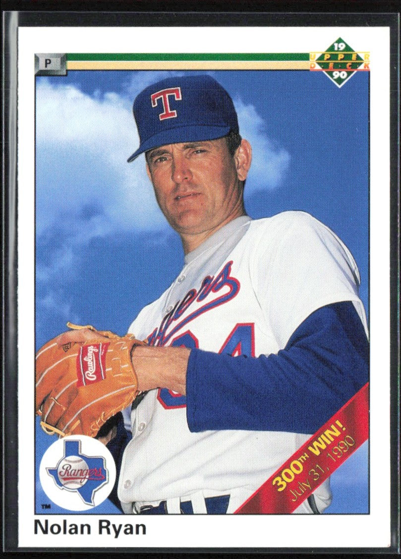 Nolan Ryan 1990 Upper Deck 300th Win #734 Texas Rangers