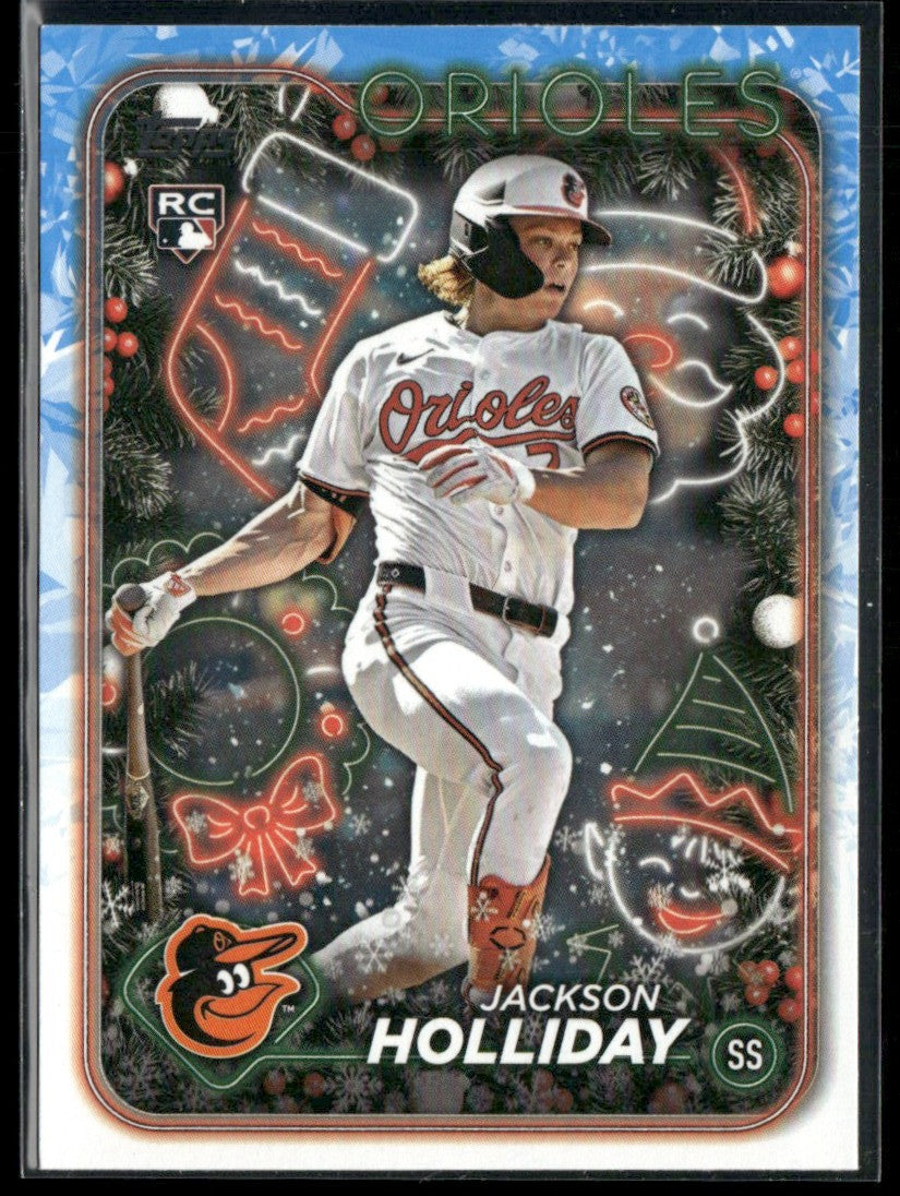 Jackson Holliday 2024 Topps Holiday RC #H50 Baltimore Orioles