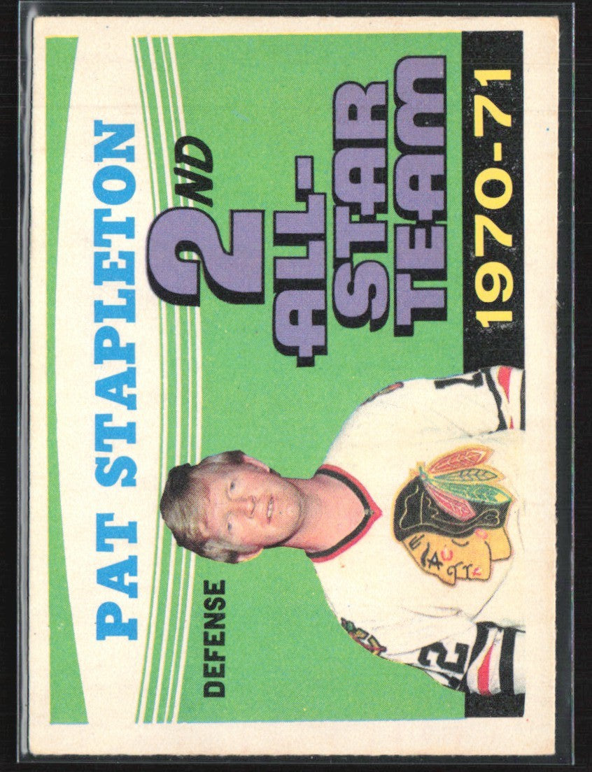 Pat Stapleton 1971 O-Pee-Chee #258 Chicago Blackhawks