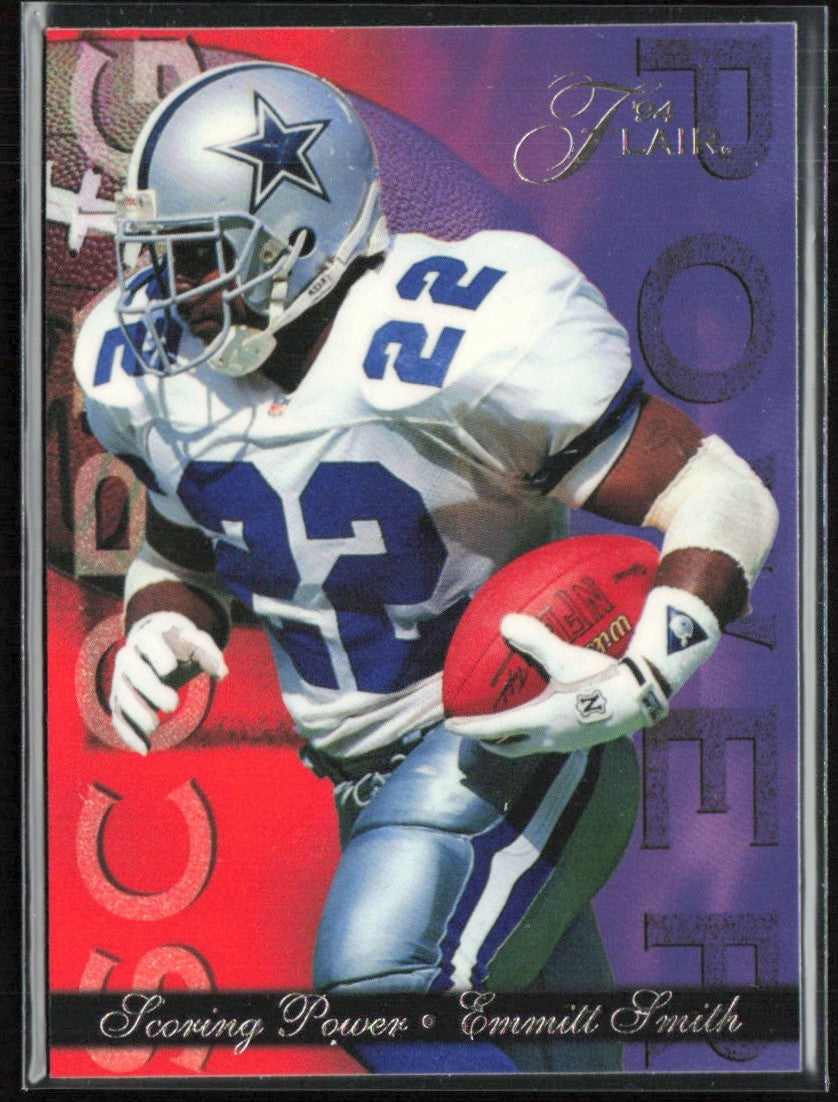 Emmitt Smith 1994 Flair Scoring Power #5 Dallas Cowboys