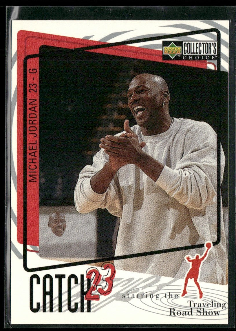 Michael Jordan 1997 Collector's Choice Catch 23 Road Show #190 Chicago Bulls