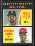 Aristides Aquino/ Yordan Alvarez 2020 Topps Heritage RC #54