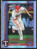 Corey Seager 2025 Topps Chrome Prism Refractor #24 Texas Rangers