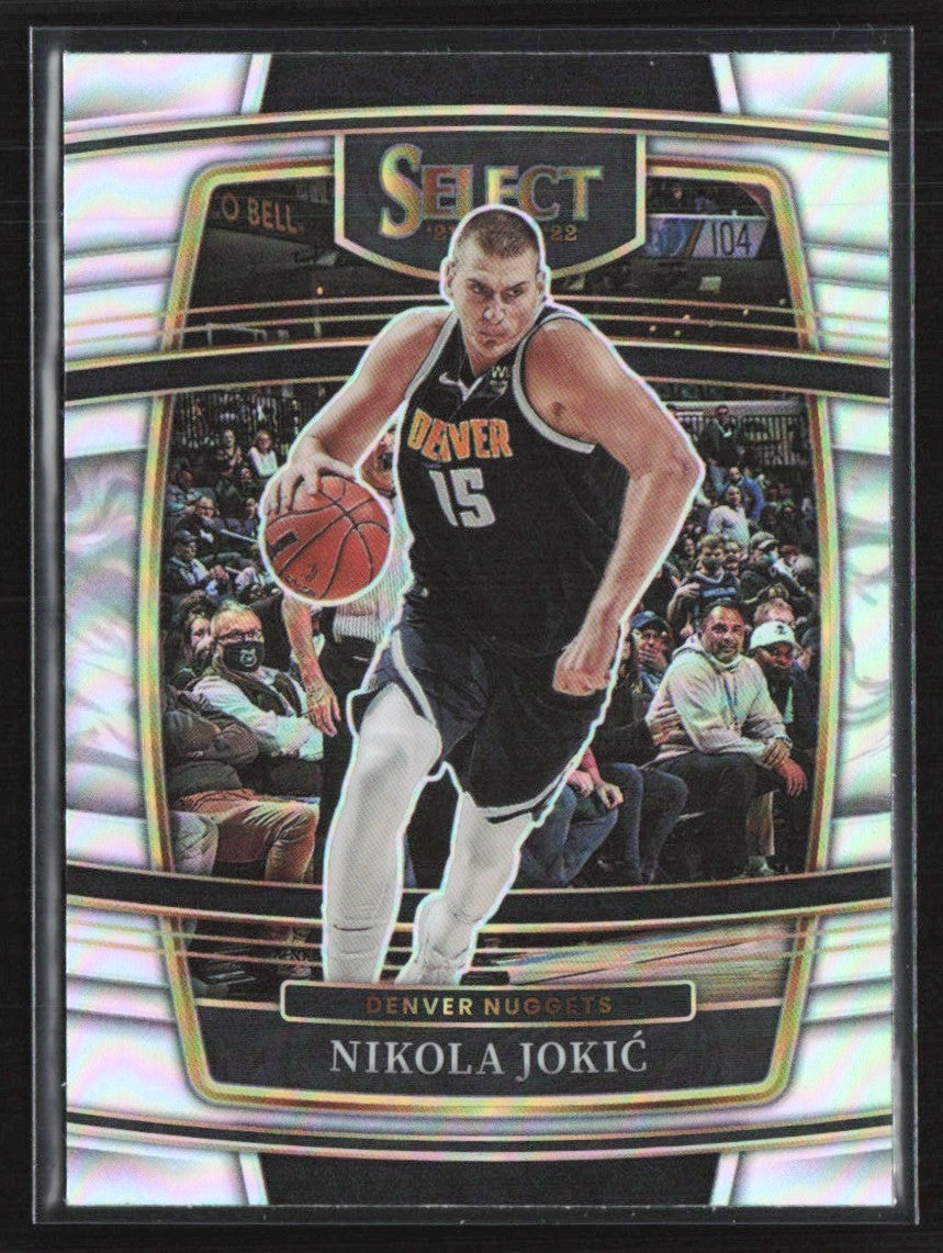 Nikola Jokic 2021 Panini Select Concourse Silver Prizm #82 Denver Nuggets