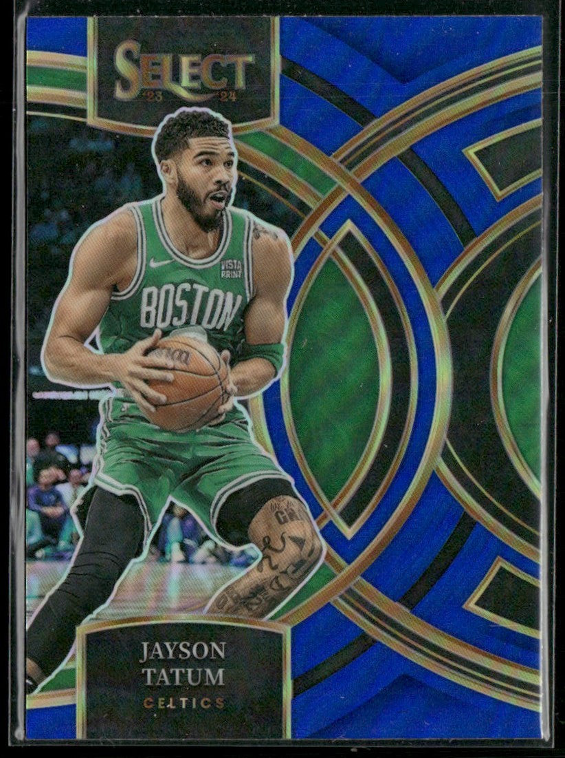 Jayson Tatum 2023 Panini Select Premier Blue #156 Boston Celtics